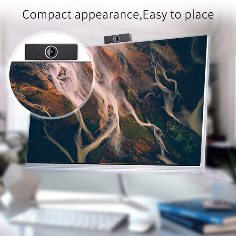 Webcam usb 1080x1920 com resolução dinâmica, 1080p, com microfone, para notebook microsoft, preto