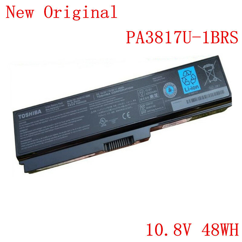New Original Laptop replacement Li-ion Battery PA3817U-1BRS for TOSHIBA L600 L700 L630 L650 L750 C600 L730 M600 serie 10.8V 48WH