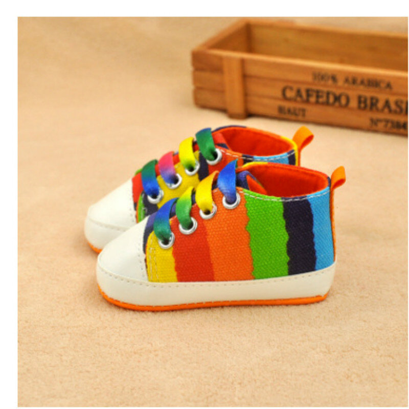 Zapatos de suela blanda antideslizantes para bebé recién nacido de 0 a 1 año, calzado para niño pequeño, #1002