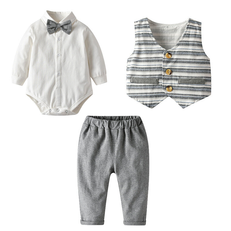 Abbigliamento per bambini di marca Yg, nuovo papillon primavera 2021, abito da bambino, pantaloni da bambino, Top da ragazzo, abito di un anno