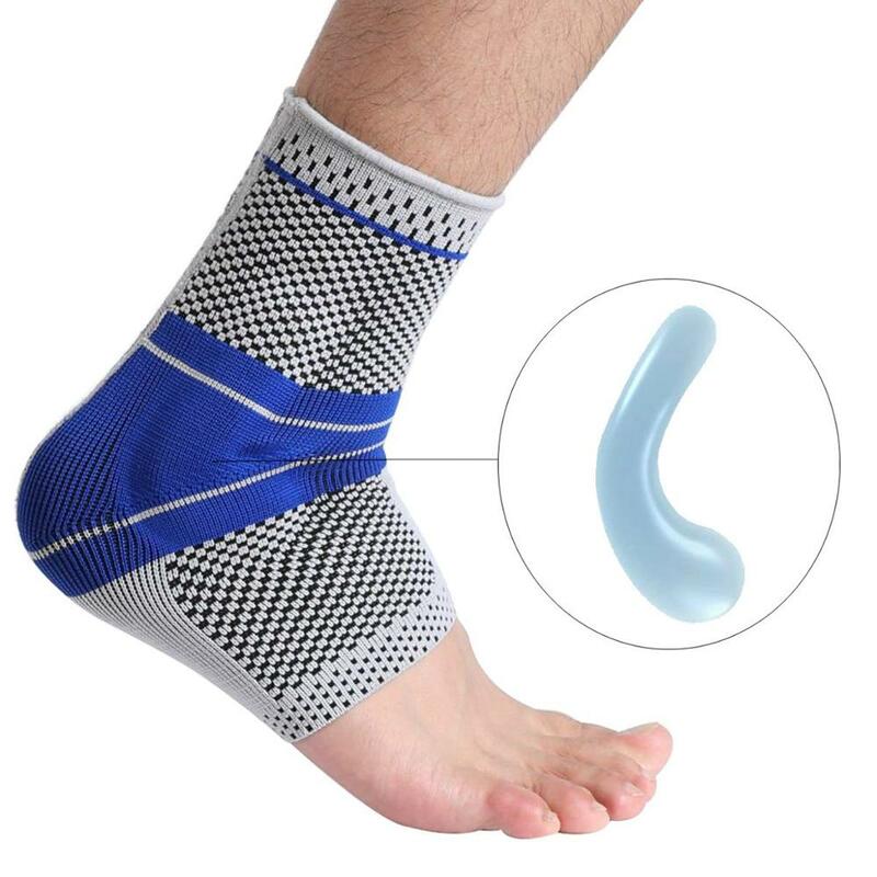 Elastische Silikon Knöchel Unterstützung Fitness Compression Ankle Schutz Basketball Fußball Tennis Silica Gel Pad Ankle Brace