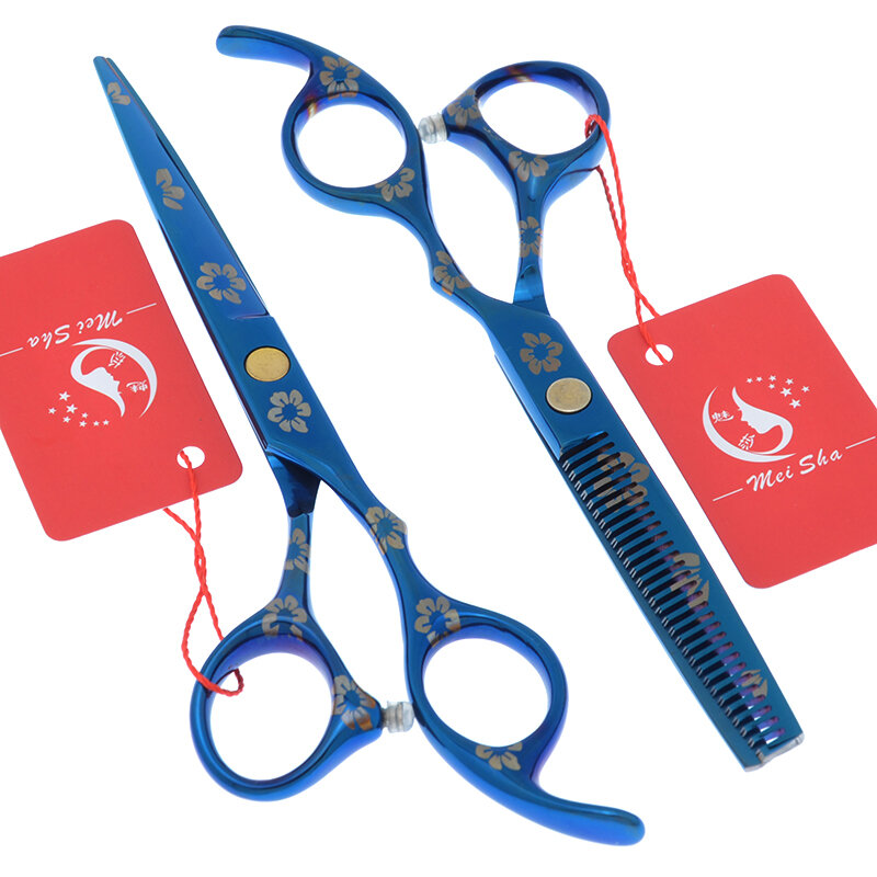 Meisha 5.5/6 inch Hairdressing Scissors Japan 440c Salon Cutting Scissor Thinning Hairdresser Shears Barber Haircut Tool A0172A
