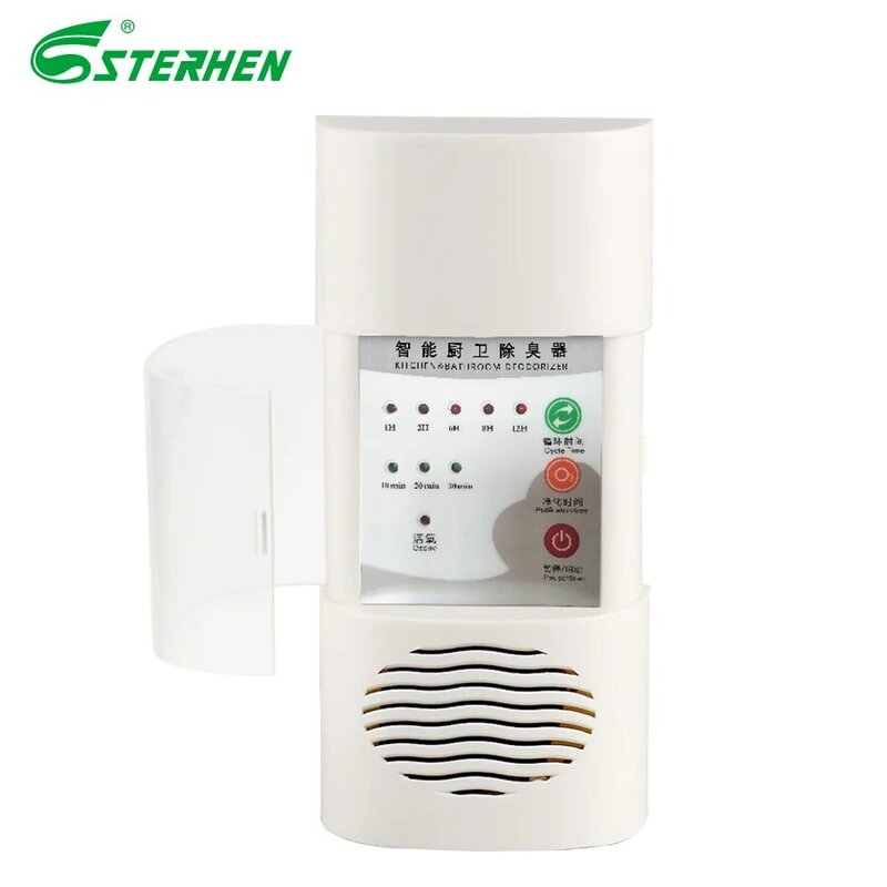 Purificador de ar do banheiro gerador de ozônio residencial pequeno para desodorização residencial