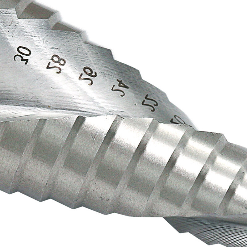 Pagode hexágono parafuso ferramenta de broca núcleo haste triangular alta velocidade aço prata espiral sulco passo metal aço passo broca ferramenta
