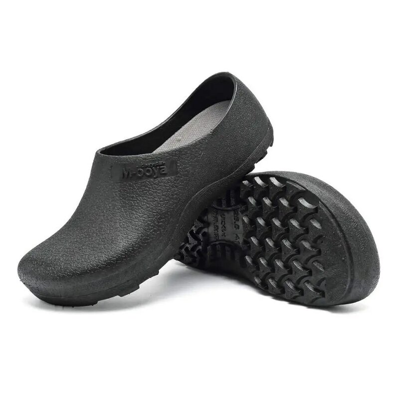Zapatos de seguridad antideslizantes para Chef de cocina, calzado de trabajo plano informal, impermeable, a prueba de aceite, resistentes, talla grande 37-46
