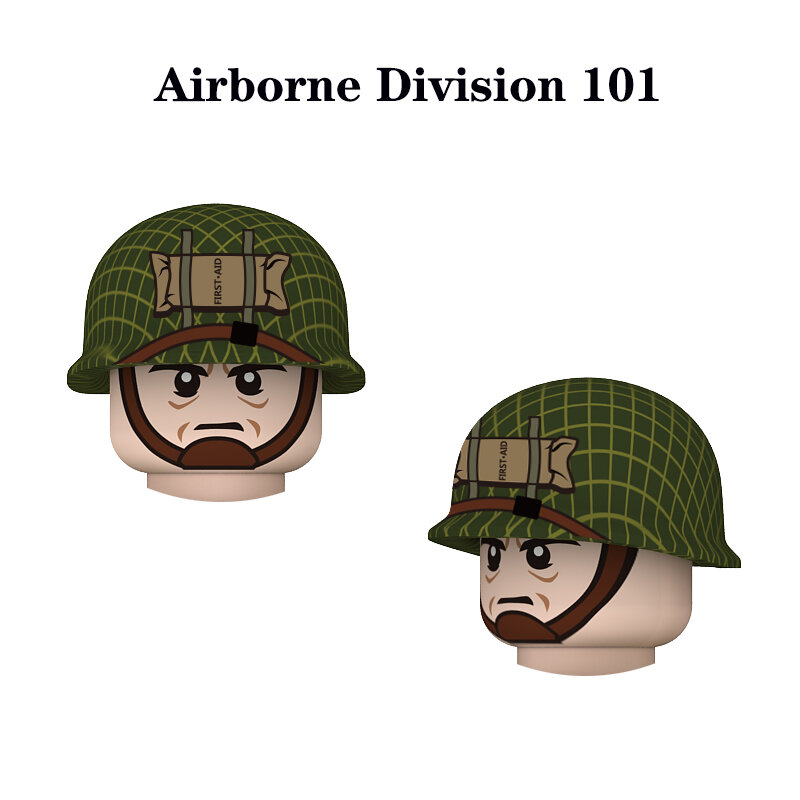 WW2 Military Airborne Division zubehör Bausteine UNS Airborne Division 101st Soldat M1 Girlande guns Waffen Bricks Spielzeug