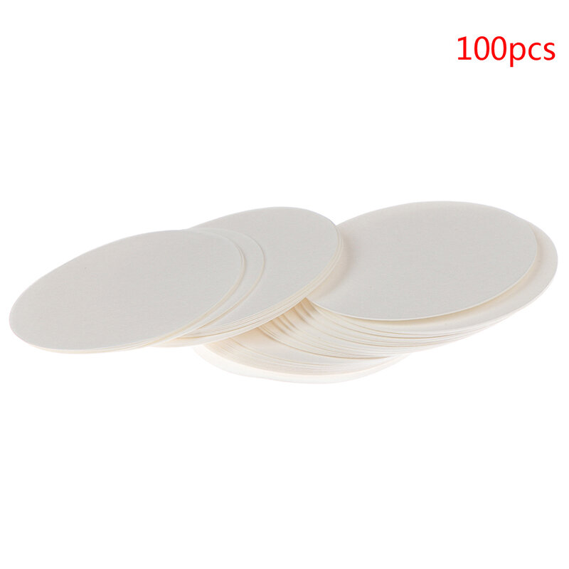 100pcs 7cm carta da filtro qualitativa da laboratorio velocità circolare filtro rapido imbuto carta da filtro