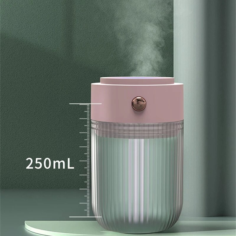 Увлажнитель-Ароматизатор воздуха ультразвуковой с подсветильник кой, 250 мл, 7 цветов