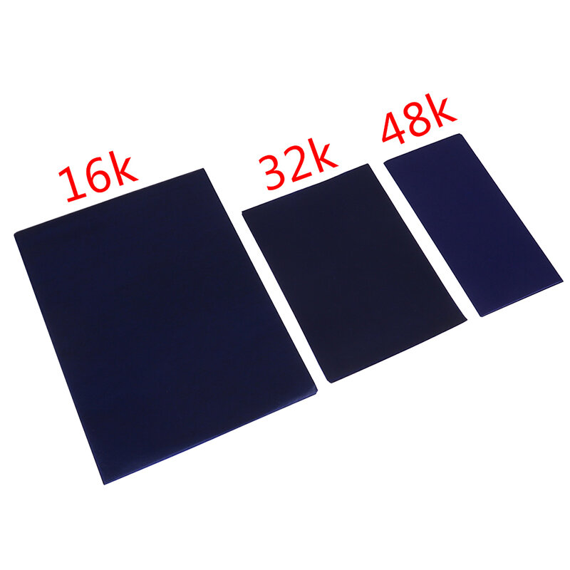 Papel de carbono de doble cara para fotocopiadora, suministros de oficina, 16K/32K/48K, color azul, 50 hojas