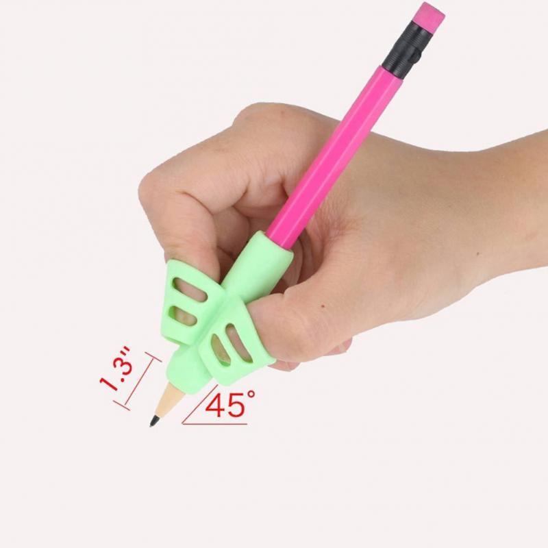3pcs Children Writing Pencil Pen Holder Kids Learning Practise Silicone Pen Aid Grip Posture Correction Device for Students