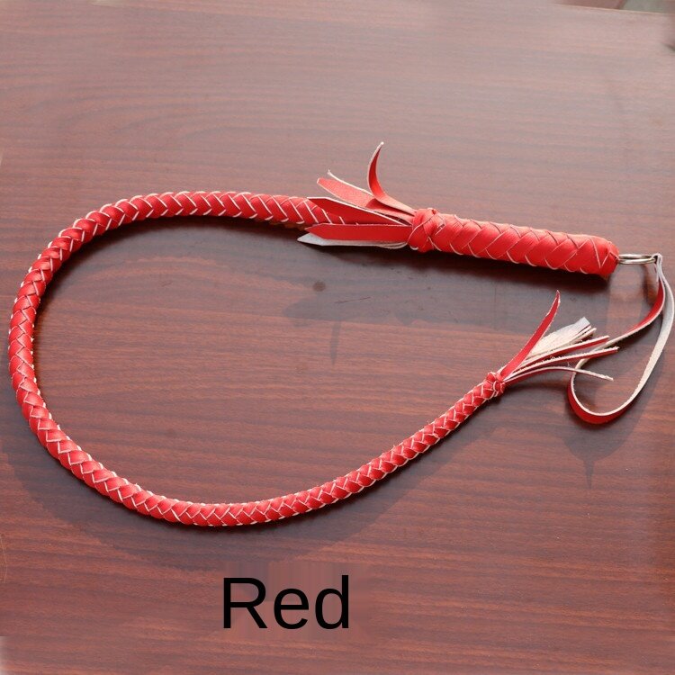 New leather riding whip, hand-woven riding whip, outdoor horse racing training leather riding whip, equestrian equipment