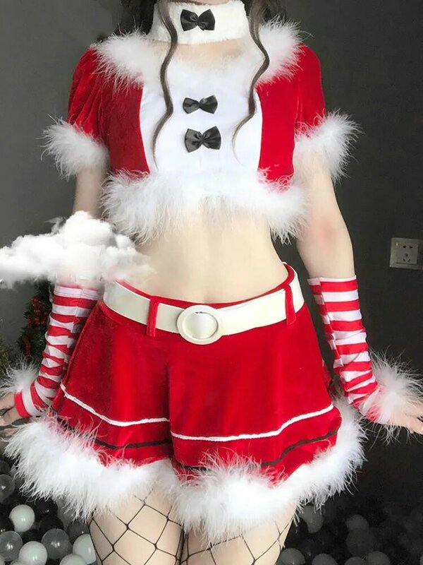 2020 neue Mode Weihnachten Anime Cosplay Kostüme Bunny Uniform Sexy Halloween Versuchung Kawaii Maid Cosplay Amerikanischen Kleidung