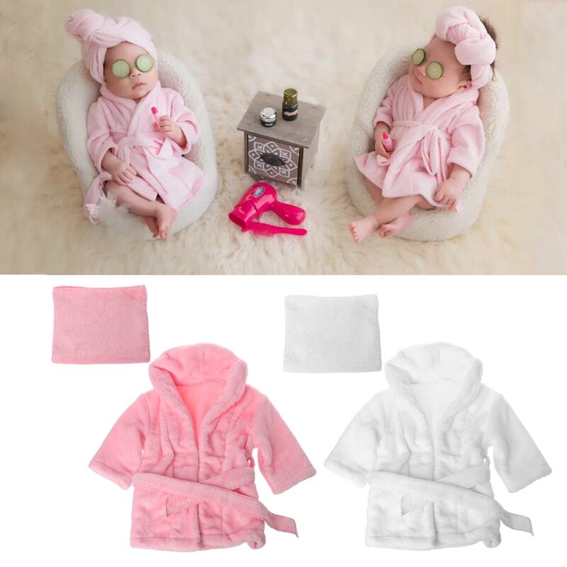 High Quality 2021 Bathrobes Wrap Newborn Photography Props Baby Photo Shoot Accessories