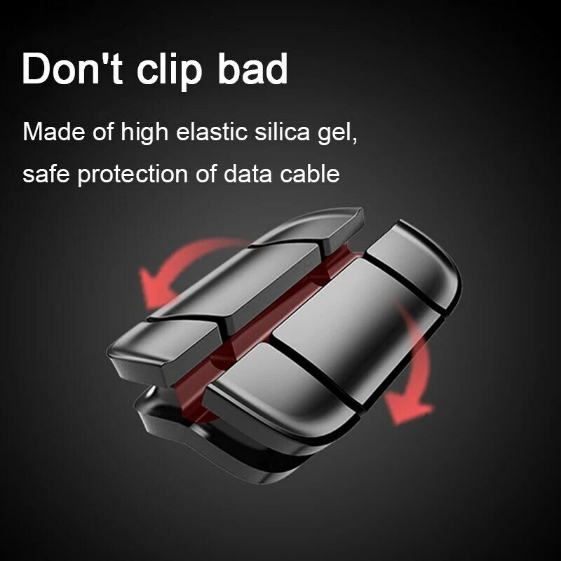 Kabel Veranstalter Silikon USB Kabel Wickler Ordentlich Desktop Management Clips Kabel Halter für Maus Kopfhörer Draht