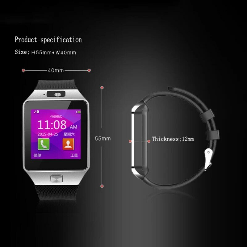 新規スマートウォッチブルートゥースカードに挿入することができるカメラスポーツ歩数計学生電子時計子供電話アンドロイド腕時計