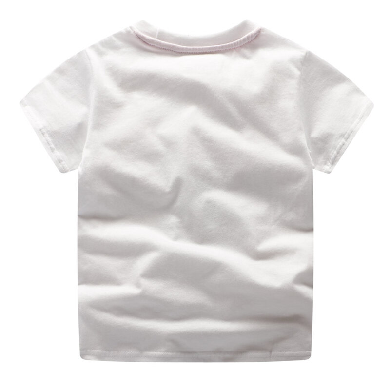 Springen Meter Neue Ankunft Großhandel Preis Jungen Mädchen T-shirts Sommer Baby Kleidung Lose Preis Kinder Tees Tops kinder Shirts