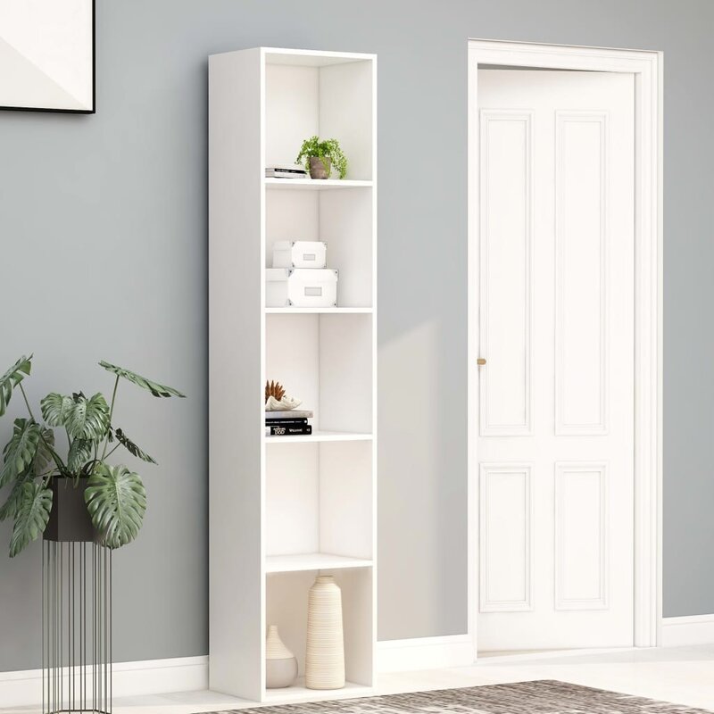 White chipboard shelf 40x30x189 cm