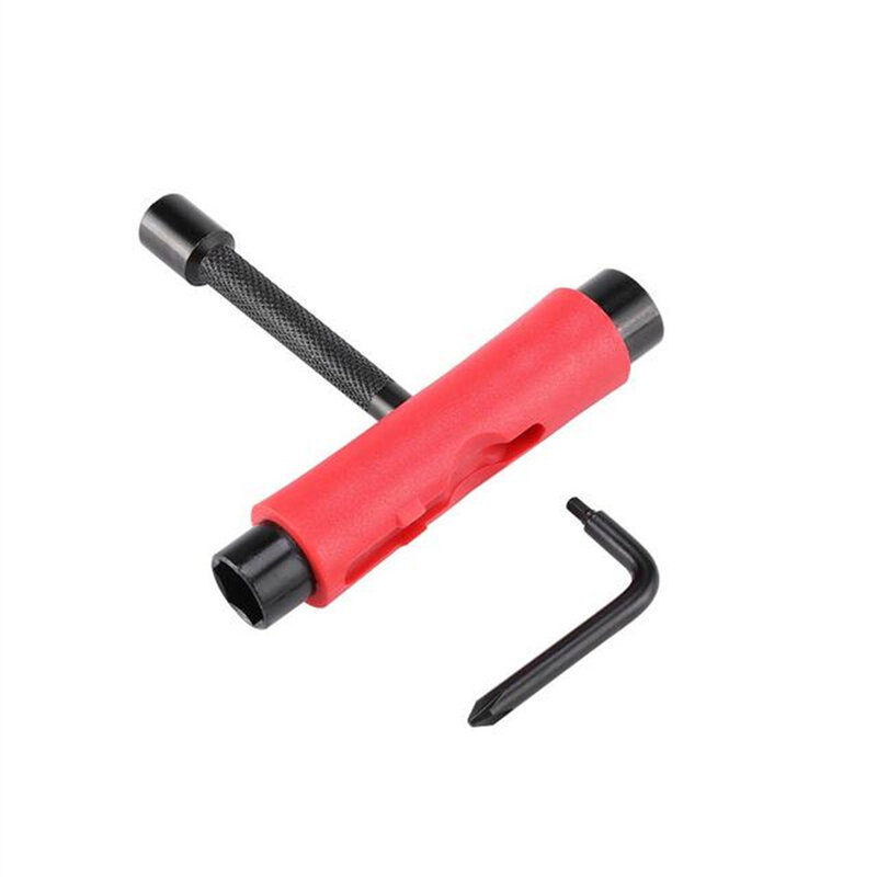 All-in-one Roller Skate Skateboard Repair Tools Outdoor Sports T-type  Skate Tool  T-Wrench Screwdriver Socket Adjusting T-tool