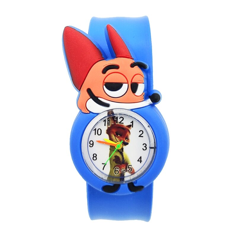 16 nowych stylów zwierząt zegarek dla dzieci dziecko dziecko dowiedz się czas zabawka lis/kot/mysz/małpa/pająk/ptak Wrist Watch dla dzieci prezent urodzinowy