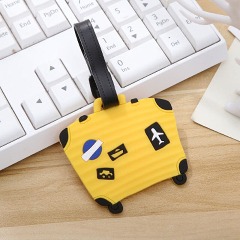 Travel Accessories Luggage Tag Cute Letter Silica Gel Suitcase ID Addres Holder Baggage Boarding Tag Portable Label