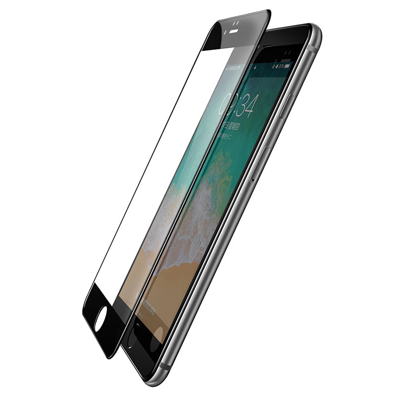 Protector de pantalla de cristal templado 10D para iPhone, Protector de pantalla para iPhone 6 7 8 SE 2020, 3 unidades