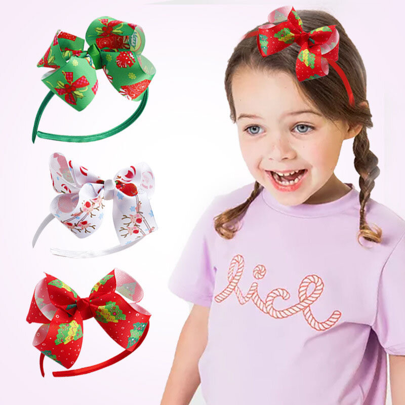 Weihnachten Stirnbänder für Kinder Santa Elch Geweih Baby Stirnband Kinder Diadem Elf Ohren Hörner Frohe Weihnachten 2022 Haar Zubehör