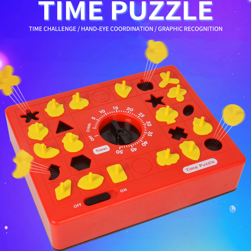 Permainan Papan Menyenangkan Anak-anak Puzzle Pencocokan Waktu untuk Pendidikan Dini Mainan Pendidikan Orang Tua-anak untuk Hadiah Anak Laki-laki