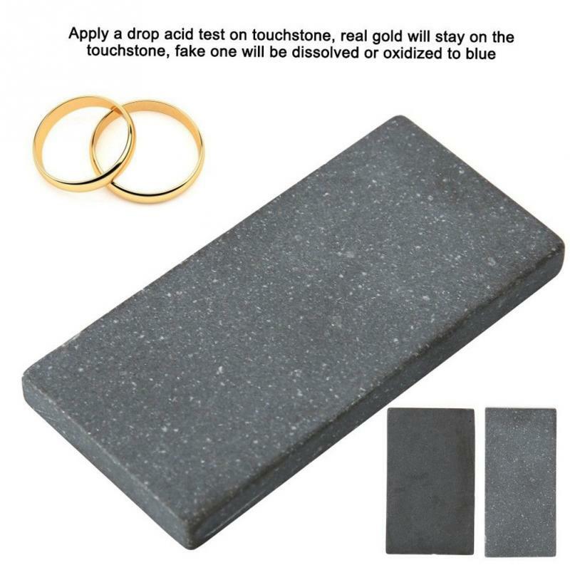 Piedra de grafito de alta pureza profesional, ácido, plata, platino, oro, prueba táctil, herramientas de joyería para joyero, 1 ud.