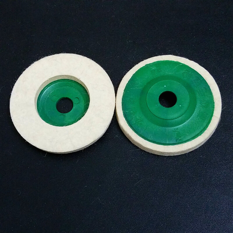 10 pces 100mm redonda lã almofada feltro roda buffer polimento disco conjunto
