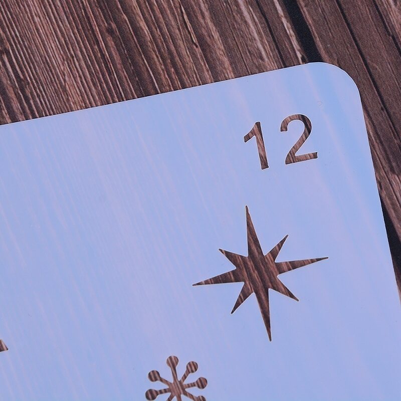 12 stylów DIY Craft Christmas Layering szablony do grafik ściennych malowanie stempel do scrapbookingu ozdoba do albumu szablon do wytłaczania papierowych kart