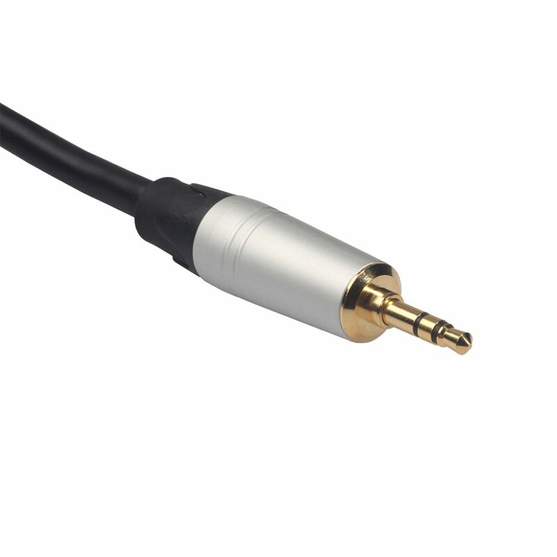 2021 nowy 0.3 m XLR 3-Pin męski na 3.5mm wtyczka Stereo ekranowany mikrofon kabel kabel TRS jack 3.5 męski na żeński 52923A