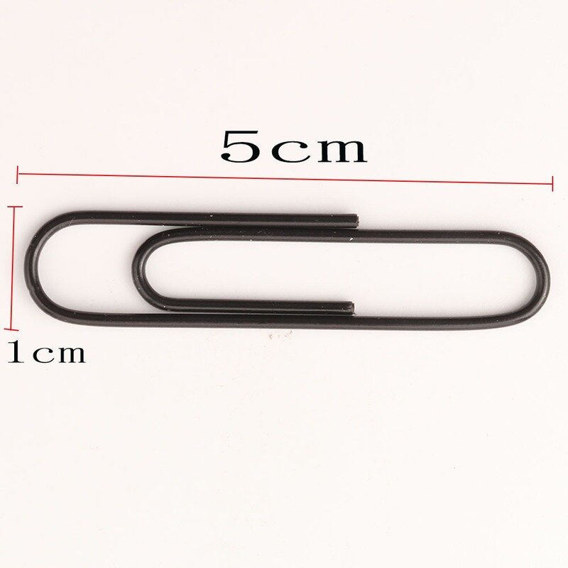 50PCS50MM color paper clips, nickel-plated paper clips, paper clips, learning and household binding supplies