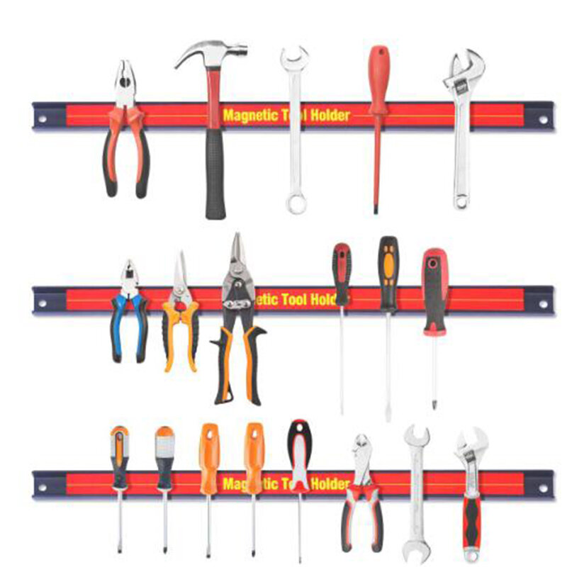 Leokk 24" Magnetic Tool Holder Organizer Bar Rack Strong Metal Magnet Storage Tool for Garage Workshop