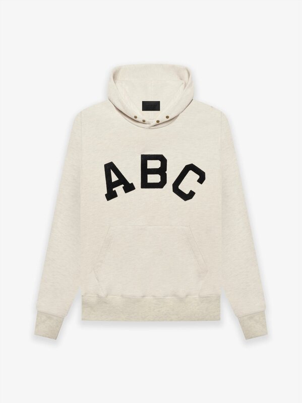 New ABC letter print high street loose trend Hoodie trendy men's fashion trend coat