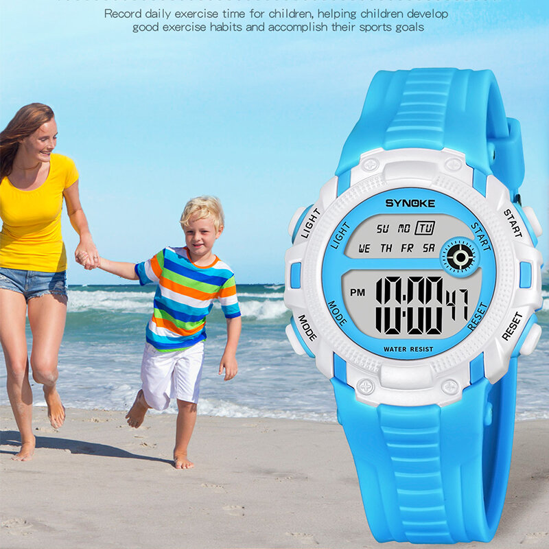 Children Digital Watches Waterproof Outdoor Sports Watch Kids LED Electronic Clock Wristwatch For Boys Girls Relogio Infantil