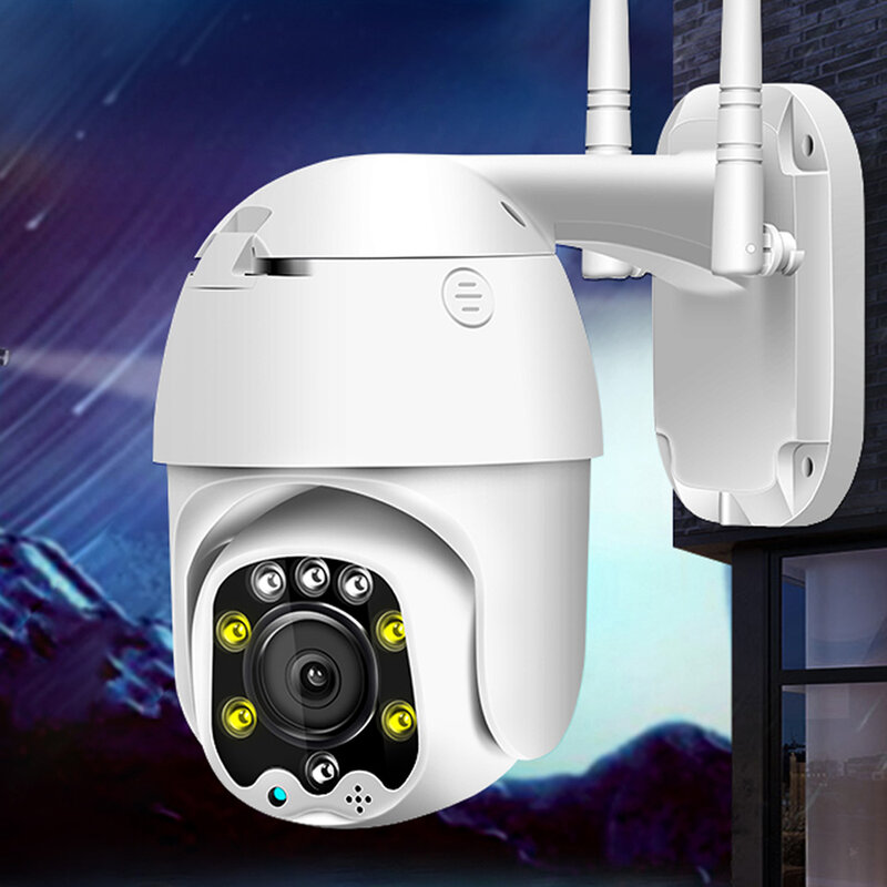 Cámara IP inteligente con Zoom óptico de 3MP y 5X para el hogar, dispositivo de vigilancia de seguridad CCTV al aire libre, Monitor de seguimiento automático, 360 PTZ