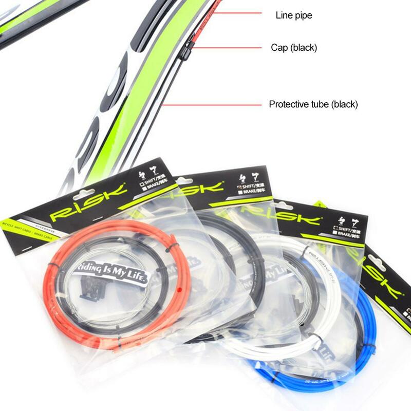 Juego de cables de cambio de marchas para bicicleta, Cable de freno de 4/5mm, Universal, 4 colores