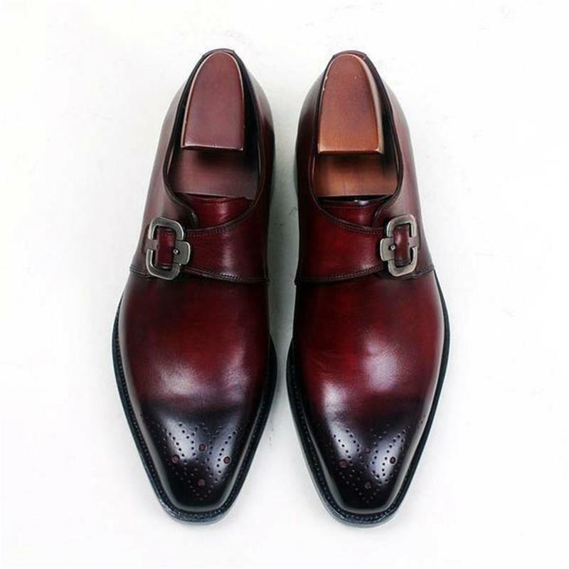 Spring British Men's Loafers Wine Red Fashion Trend Casual Shoes Business Dress Shoes Classic Everyday All-match   YX119