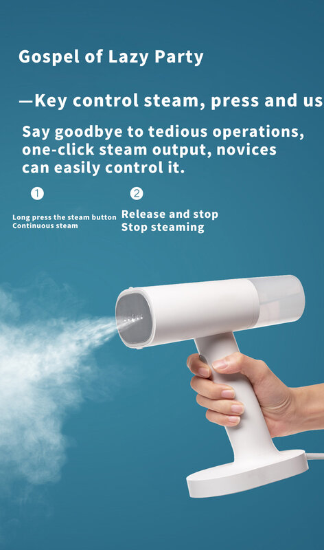Xiaomi Garment Steamer eisen Hause Elektrische Dampf Reiniger Tragbare mini Hängen Milbe Entfernung Flache Bügeln Kleidung generator