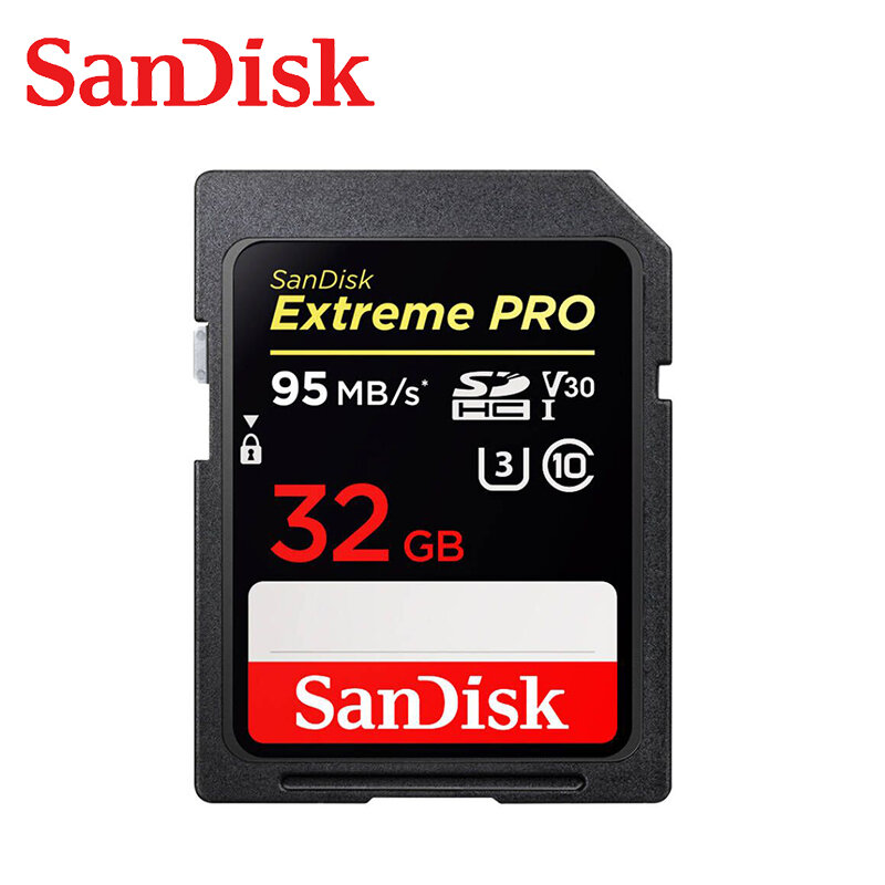 SanDisk – carte mémoire Flash Extreme Pro SDHC/SDXC, 32 go/64 go/256 go/128 go, C10, U3, V30, pour appareil photo