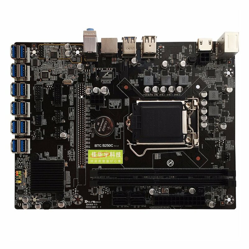 สำหรับ Asus B250 MINING EXPERT 12 PCIE Mining Rig BTC ETH การทำเหมืองแร่เมนบอร์ด LGA1151 USB3.0 SATA3 Intel B250 DDR4