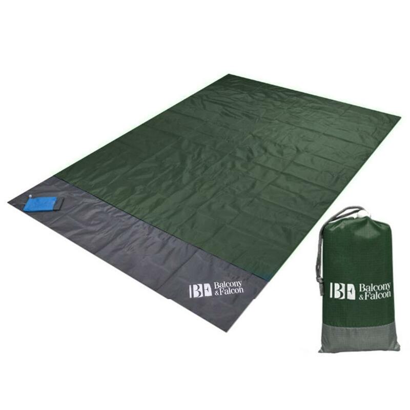 Manta de picnic y playa portátil e impermeable para exteriores, alfombra para usar al aire libre, tapete de bolsillo resistente al agua, campo, excursiones