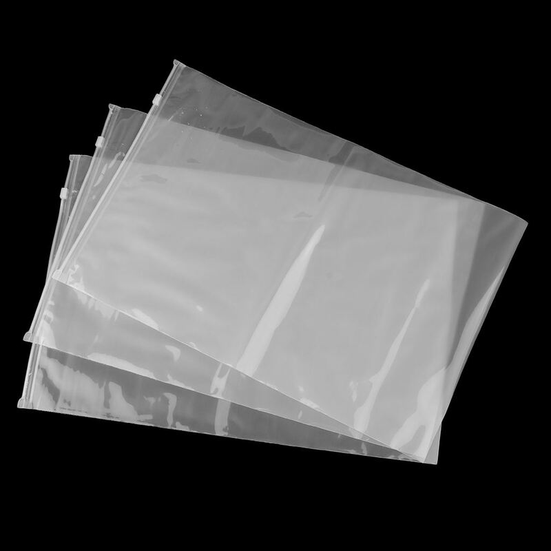 10 Stks/partij Clear Hersluitbare Rits Poly Bag, Opslag Verpakking Zak Voor Gift Kleding Schoenen Bagage Pouch