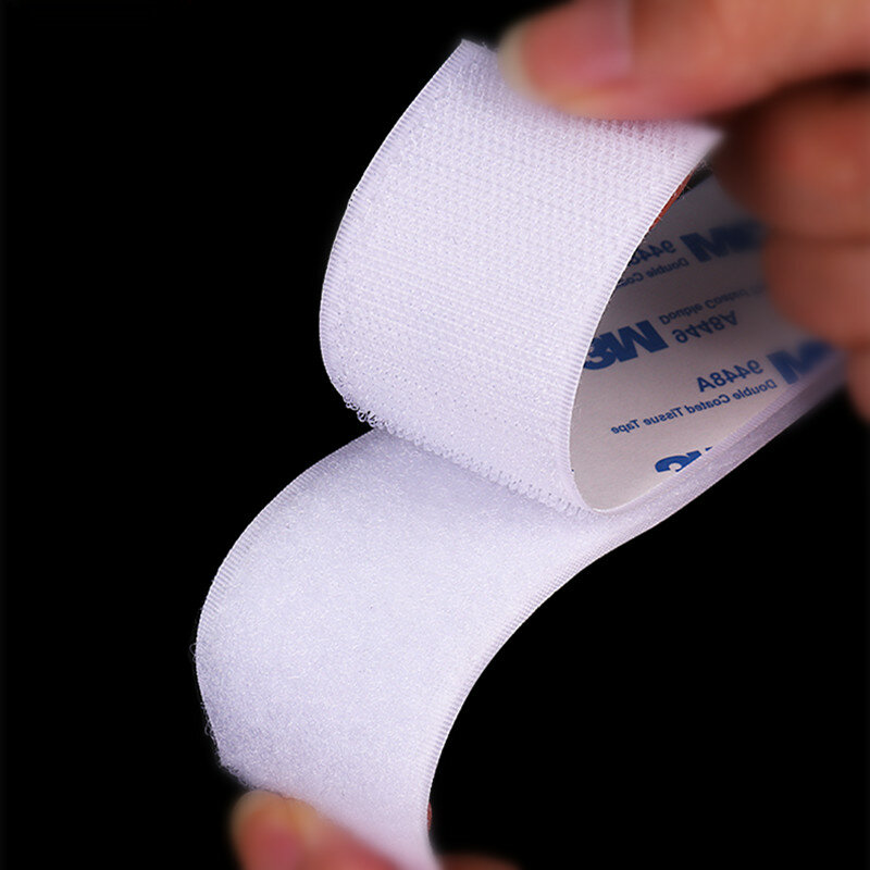 Pegamento autoadhesivo de nailon, cinta adhesiva mágica, gancho y bucle, 3M, lote de 10 pares