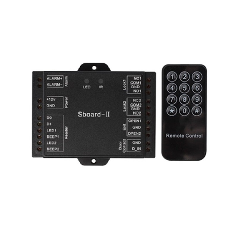 ABS Shell Mini double Doors Controller Access Control Board Support 2100 Users