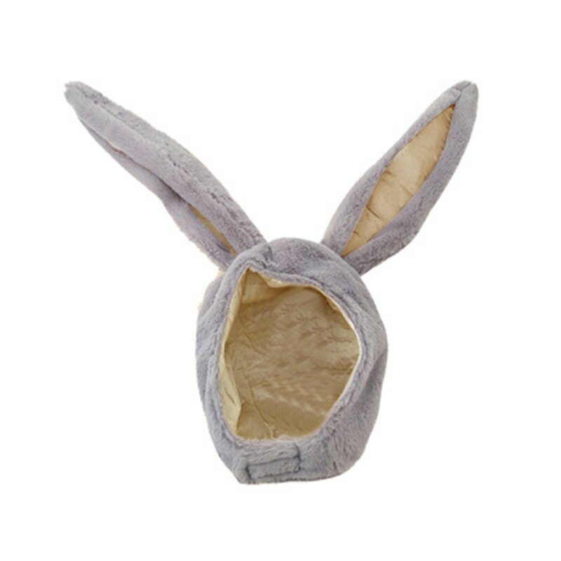 2021 New Fashion Plush Fun Bunny Ear S Hood Women Costume Hats Warm Soft & Cozy Hair Clip Headband Повязка На Голову