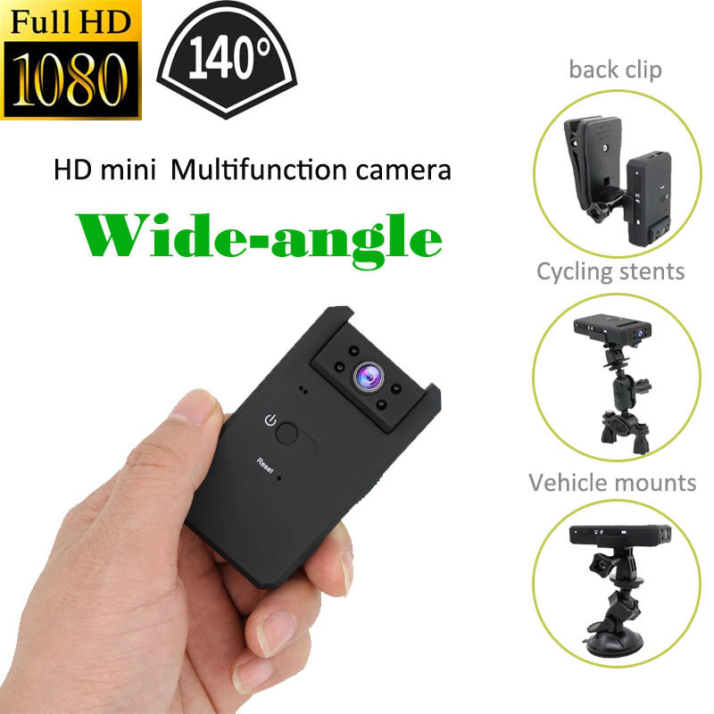 Mini caméra Wifi 4K HD, rotation 180 degrés, sans fil, Vision nocturne, détection de mouvement DVR, petit caméscope IP