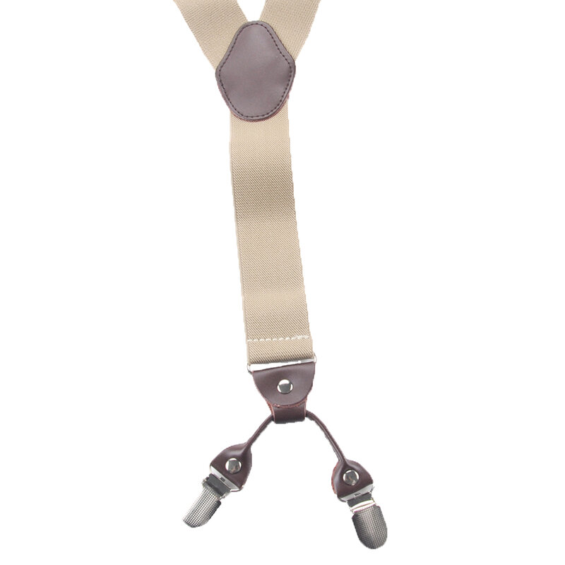 Clip da uomo in lega di cuoio Vintage attraverso bretelle elastiche per accessori portatili Casual commerciali