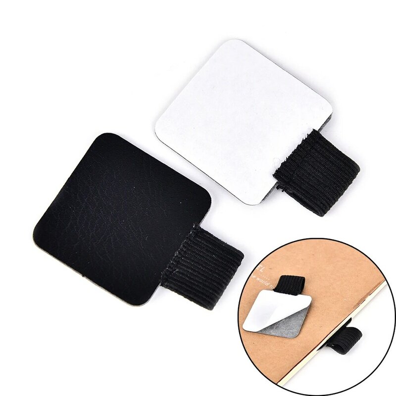 Self-adhesive Leather Pen Holder Pencil Elastic Loop for Notebooks, Journals, Clipboards 1pcs Pen clips