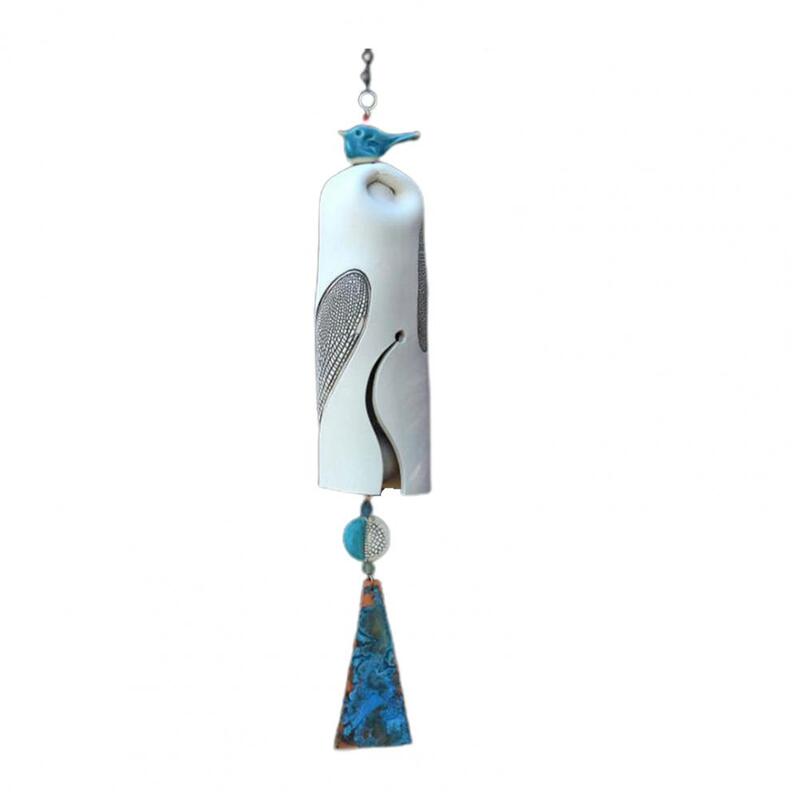 Campanas de viento de libélula, campanilla rústica resistente a la decoloración, práctica y atractiva
